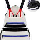 MATEIN Tennis Bag, Large Tennis Backpack for Men & Women with Shoe Compartment Hold 2 Rackets, Pickleball Paddles, Badminton Racquet, Ball Accessories (Beige)