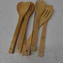 Wooden Spoons for Cooking 7-Piece, Kitchen Nonstick Bamboo Cooking Utensils Set, Healthy Bamboo Wooden Spatula Spoon for Cooking