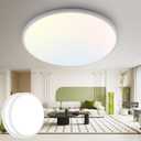 hepside 15.8INCH 2Pack Big Dimmable Flush Mount Ceiling Light Fixture White, 3CCT 3000/4500/6000K Ceiling Lamp, 36W 4200LM Super Bright Low Profile Light for Bedroom, Kitchen, Bathroom, Hallway, White 