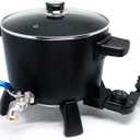 Wax Melter for Candle Making, 6Qts Candle Wax Melting Pot with Spout for Soy Wax Soap Base Easy Pour & Non-Stick & Temps