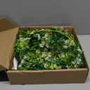 Pinkpum St Patricks Day Decor Wreath Flower Home Lucky Shamrock Spring Summer Party Decor Outdoor Indoor Farmhouse Front Porch Wall Window Door