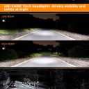 UNI-SHINE 2pcs 7 inch Led Headlight Round DOT Approved H6024 Led Headlight DRL Turn Signal Compatible with Jeep Wrangler JK TJ CJ & Miata & Chevy S3 & Hummer H1 H2 (Chrome)