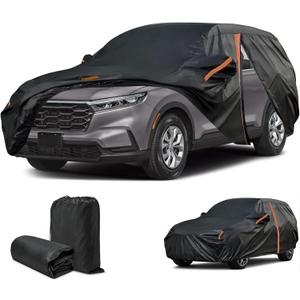 Cover for Honda CRV, Custom Fit CRV Cover 1997-2025, Car Cover Waterproof All Weather for Automobiles,Outdoor Cover with Mirror Pockets/Zipper/Reflective Strip, SUV Sun UV Dust Snow Hail Protection