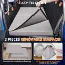 Dog Bed for Truck Back Seat Extender,Waterproof Large Dog Mat for Seat Cover Back Seat,Washable Pet Bed for Car Hammock(Gray, for Full Size Truck)