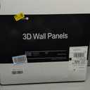 Art3d Slat Wall Panel, 3D Fluted Textured Panel 12-Tile 19.7 x 19.7in. - Cover 32 Sq.Ft., Black