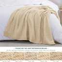 Love's cabin 100% Cotton Muslin Blanket, 6 Layer Lightweight Breathable Gauze Throw Blanket 50 x 60 Inches, Soft All Season Blanket for Couch, Bed, Sofa, Khaki