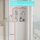 Narrow Shower Niche for Tiny Shower Room Storage, Insert Tile Ready, Double Shelves, Stainless Steel,(White, 24 * 8 in)