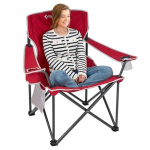 KingCamp Oversized Camping Chair, 360lb Heavy Duty Folding Outdoor Chair