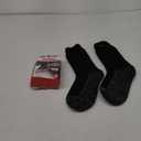 35 BELOW Thermal Insulated 1 or 3 Pk Socks for Men and Women, Designed with Soft Aluminized Loops to Keep Feet Warm and Cozy (Large, 1 Pair (Black))