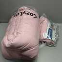 CozyLux King Size Comforter Sets Pink - 7 Pieces Bed in a Bag King, Luxury Soft Bed Set for All Seasons, Bedding Set with Down Alternative Comforter, Sheets, Pillowcases & Shams