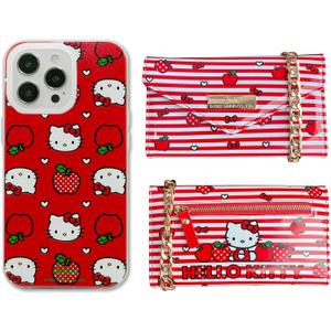 Sonix x Sanrio Wallet Case for iPhone 14 Pro | Compatible with MagSafe | 10ft Drop Tested | Glossy Patent Wallet Crossbody | Hello Kitty Apples