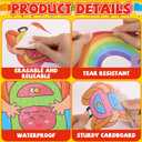 2 x gisgfim Welcome Back to School Bulletin Board Decorations Set Schoolbag Paper Cutouts Colorful Cartoon Backpack Classroom DIY Photo Craft Bulletin Board Decor for Preschool Home Door Chalkboard Wall