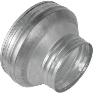 8" to 5" Inch Round Duct Reducer - Male Fit Galvanized Steel Pipe Increaser - Coupling for Round Duct Ventilation Systems - Heating & Cooling HVAC - Vent Pipe Adapter, Duct Connector