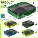 5 Pcs Packing Cubes for Suitcase Large Travel Cubes Carry on Luggage Organizer Bags for Clothes Accessories(S,Green)