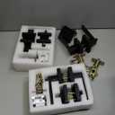 Exterior Door Lock Set with Deadbolt, Door Locks for Front Door with Single Cylinder Deadbolt Lock, Matte Black Door Handle with Lock and Key for Front Door, 3 Pack (All Same Keyed Alike)