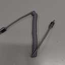 LISEN Coiled USB C Cable, Durable Short USB A to USB C Cable 2 Pack for Android Auto & CarPlay Cable, Short Type C Retractable Car Charger Cord for iPhone 17/16/15 Samsung Galaxy S25/S24 A15, Gray 4FT