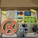 Montessori Toddler Toys - Baby Wooden Busy Board - Sensory Toys with Light Switch - Travel Toys for Educational Toddler Activities for Toddlers 1 2 3 4+ Year Old