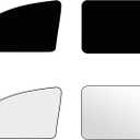 ZATOOTO Car Window Shades Sun Shade for Privacy 4Pack, Car Window Covers 100% Light Blocking for Sleeping & Stay Cool, Reflects Sunlight, Universal Fit (4Pcs set)