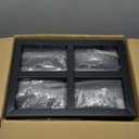 Fomcet 10FT x 10FT Backdrop Stand Heavy Duty with Base, Black Portable Adjustable Pipe and Drape Backdrop Stand Kit, Square Metal Arch Party Frame for Wedding Birthday Parties Banquet Decorations