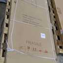 Sunrosa Semi-Frameless Glass Shower Door, 60" W x 76" H Single Sliding Shower Door, Shower Door with Tempered Glass 5/16"(8mm), Brushed Gold