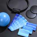 Goocrun Pilates Ring Set Exercise Equipment, with Exercise Resistance Bands Set, Pilates Ball, Sliding Disks. Portable Home Gym - with Fitness Guide Poster