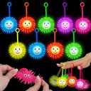 18 PCS LED Puffer Balls Light Up Party Favors for Kids 8-12 Goodie Bags Stuffers Classroom Treasure Box Prizes Bulk Fidget Toys Bouncy Balls School Prize Pinata Filler Birthday Party End of Year Gifts