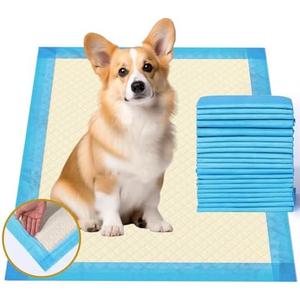 Gardner Pet Ultra Absorbent Thicker Dog Pee Pads Rugular 22"x22" Leak-Proof Odor-Control Small Blue Puppy Training Pads Full Edge-Wrapping Pad for Dogs Dogs, Puppies, Doggie, Cats, Rabbits - 40 Ct