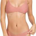 Volcom Womens Crop Bikini Top  Seamless Swim Top with Cropped Fit, Adjustable Straps, and Removable Cups (Small, Mauve)