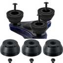 Replacement Screw-in Rubber Cane Tips Feet Suitable for Hurrycane Freedom Edition Walking Sticks, Cane Foot Rubber with Anti Slip and Wear Resistance Design, Easy to Use