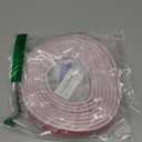 White Rubber Weather Stripping Door Seal Strip, D Shape Door Rubber Weather Seal Strip, SelfAdhesive Weatherstripping Soundproofing Doors Sealing Strip for Windows (23 feet, White)