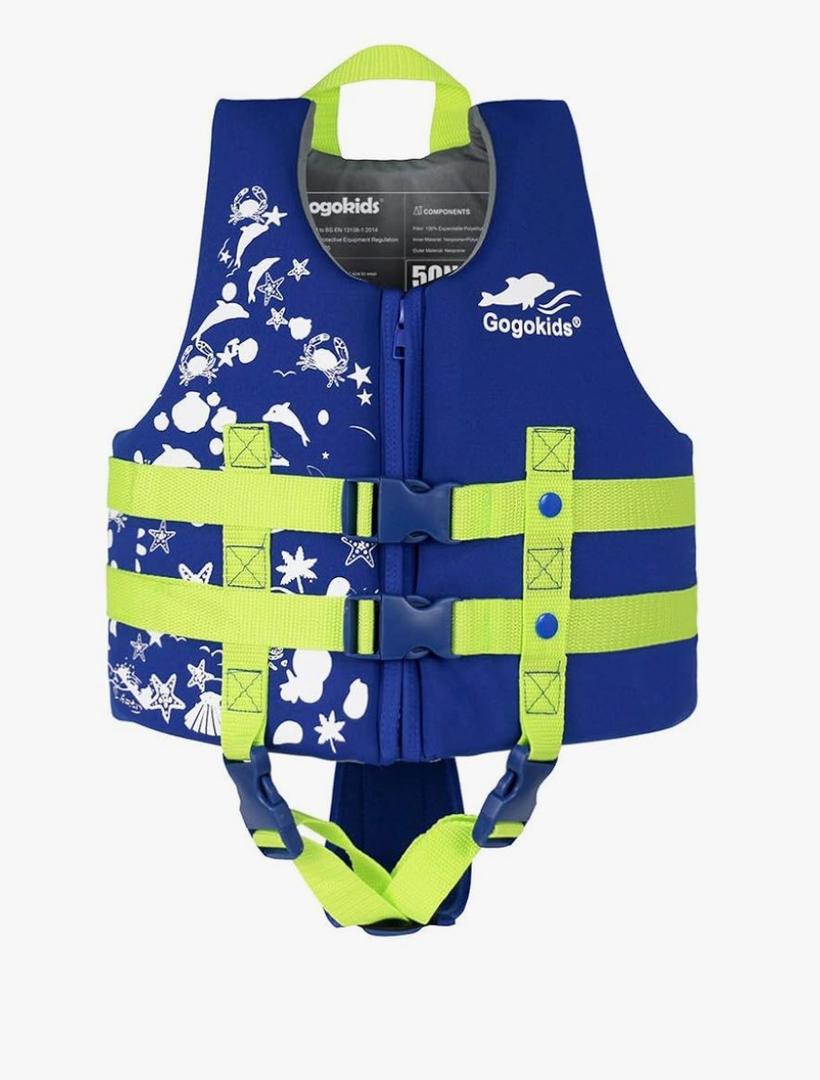 Gogokids Toddler Swim Vest, Kids Floaties – Boys & Girls Buoyancy Jacket, Swimming Aid for Pool & Beach, Fits 2-4 Years / 12-16 Kg