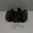 Goowin Bath Toy Storage, Bath Toy Holder, 3 Compartment Large Openings Bath Toy Organizer, Large Capacity Bath Tub Toy Holder, Kids Bathtub Toy Storage For Accessing & Sorting Toys (Black, Regular)