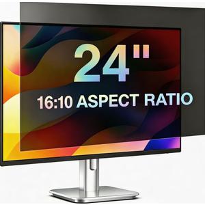 24 Inch Computer Privacy Screen Filter for 24"Monitor Aspect Ratio 16:10（51.9x32.5cm）the Protector Film, Anti Glare Blue Light Blocking Privacy Screen Protector,Anti-Spy Screen Shield（2 Pack）