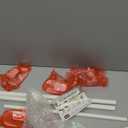 KAMANINA Curtain Rods No Drilling for Windows 16 to 30 Inches, 5/8 Inch Small Curtain Rod 2 Pack for Door Screwless with Adhesive Brackets, White