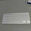 OMOTON Wireless Keyboard for Mac, Keyboard for Mac, Stable Bluetooth & Ultra-Slim Portable, Ergonomic Design, Compatible with MacBook Pro/Air/iMac, Silverwhite