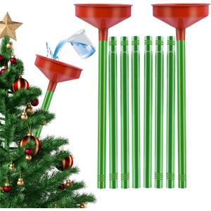 2pack 47inch Christmas Tree Watering Funnel Christmas Tree Watering System with Large Stainless Steel Tubes Xmas Tree Watering Device Easy Assembly Plant Watering Tool for Indoor Outdoor Xmas Tree