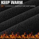 GXCROR Balaclava Ski Mask Fleece Balaclava Face Mask for Men Women Winter for Cycling Motorcycle,Snowboarding and Skiing (Black)