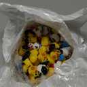 60 Pcs Mini Pirate Resin Ducks Pirate Figures Toy Tiny Resin Ducks Miniature Figures for Crafts Party Favors Dollhouse Christmas Decoration