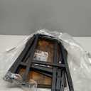 3-Tier Bookshelf, Ladder Shelf, Industrial Bookcase with Steel Frame, Metal Small Bookcase, stand up shelves for Living Room, Home Office, Kitchen, Bedroom, Industrial StyleRustic Brown & Black