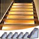 VOLISUN Solar Step Lights Outdoor Waterproof, LED Outdoor Stair Lights, Solar Step Light for Outside, Deck Light Decor for Stair, Front Porch and Patio(Brown,6 Pack)