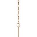 Kichler Mikale 18 Inch 1 Light Modern Contemporary Pendant, with White Ceramic Shade in Champagne Bronze, Sloped Ceiling Compatible, (18" Dia x 16.5" H), 52828CPZLED
