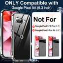 2 x Designed for Google Pixel 9A Case Clear,Transparent Shockproof Protective Phone Cases Slim Cover for Google Pixel 9A Case-Clear