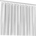 Room/Dividers/Now Premium Room Divider Curtain, 7ft Tall x 4ft Wide (White) - Premium Curtains for Room Partition, Privacy or Blackout - Large Rooms Divider Curtain