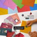 Dessie 100 Unique Modern Christmas Cards with Envelopes and Matching Sealing Stickers. Happy Holiday Cards with Short Greetings Inside. Bulk Christmas Cards Boxed with Envelopes (Assorted)