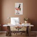 Black and White Posters Funky Funny Bathroom Wall Art After The Disco Party Prints Painting Preppy Bar Wall Decor for Teen Girl Toilet Bathroom8x12inch Woodframed