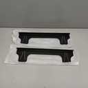 Stove Gap Covers Stainless Steel, Adjustable 13.8-27.5 In(2 Pack), Heat Resistant, Gas Stove Side Gap Protector (Matte Black)