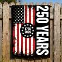 250 Anniversary Garden Flag Double-Sided 12x18 Inch