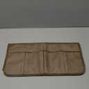 HAOMAIJIA Anti Slip Sofa Armrest Organizer Arm Chair Bedside Caddy Storage Organizer For Recliner Couch With 6 Pockets For Cell Phone Tv Remote Control Magazines (brown) (35 inches  19.3 inches)