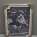 iHery Natural OAK Wood Framed Vintage Women Dancing Wall Art, 12x16in Beige Frame Canvas Retro Women Fashion, Chic Ladies Posing, Black and White Print, Vintage Feminist Wall Decor Set of 1