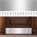 8 x 36 Inches Door Kick Plate with Screws, Satin Aluminum Kick Plate for Bottom of Door - Anti-Scratch Protection for Wood Metal Doors, Interior/Exterior Use (1 Set)